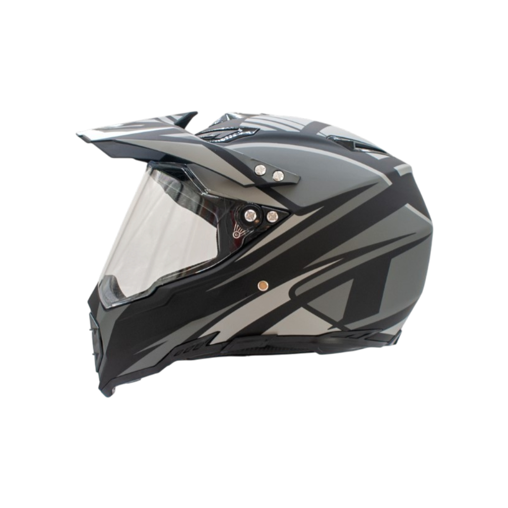 KASK SENIOR CROSS 128 SZYBA MAT