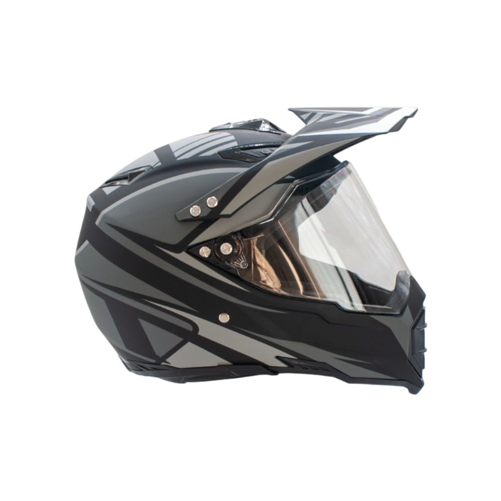 KASK SENIOR CROSS 128 SZYBA MAT