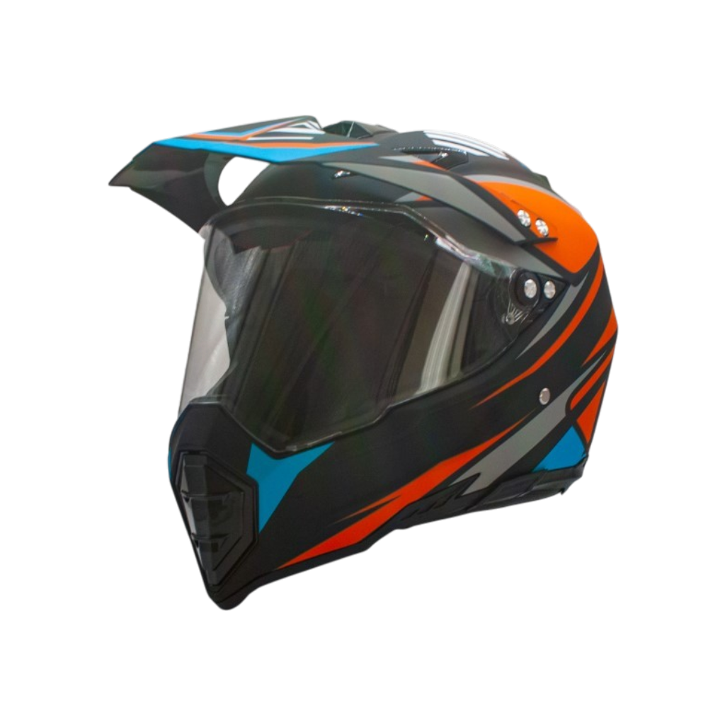 KASK SENIOR CROSS 128 SZYBA MAT