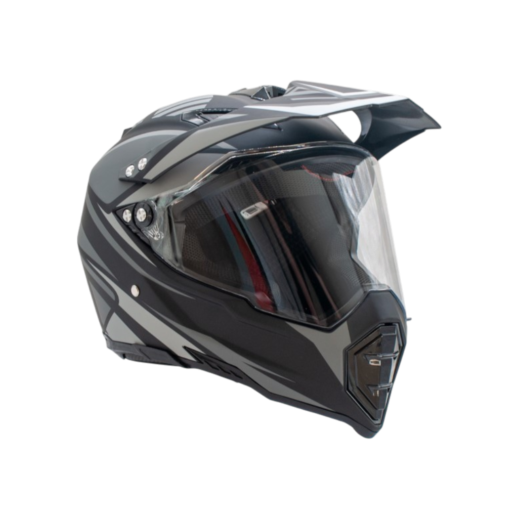 KASK SENIOR CROSS 128 SZYBA MAT